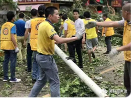 “天鴿”風(fēng)災(zāi)無情，靈科小伙伴有愛