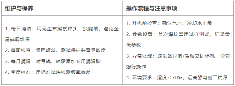 超聲波焊接機維護